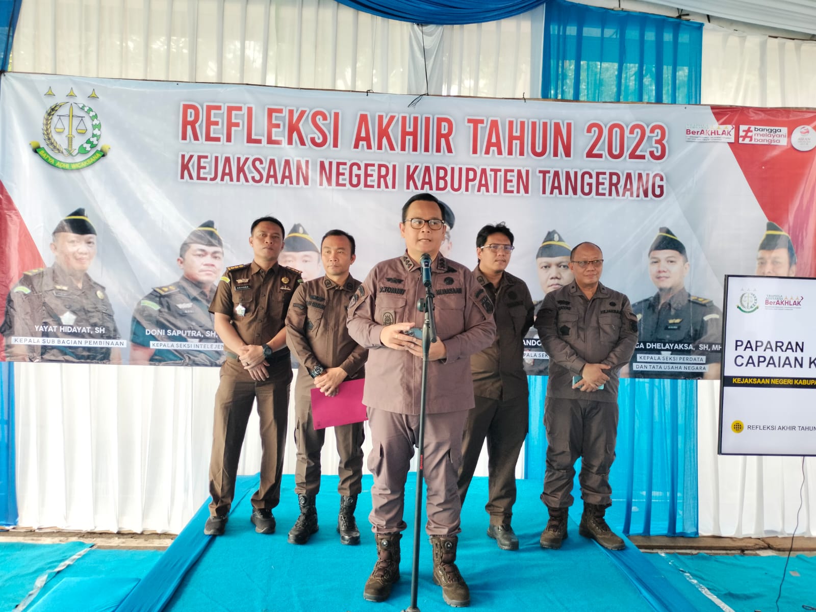 Kejaksaan Negeri Kabupaten Tangerang Gelar Refleksi Kinerjanya di Tahun 2023, Ini Capaian dan PR-nya