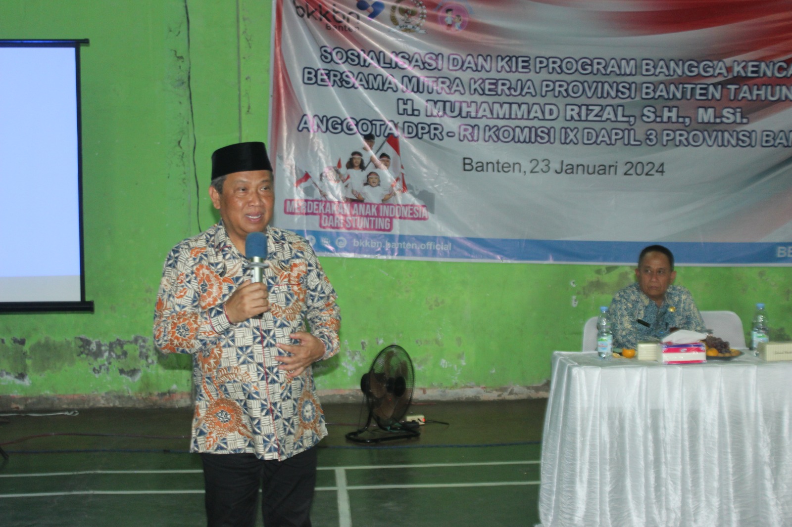 Muhammad Rizal Legislator RI Sosialisasi KIE Program Bangga Kencana BKKBN di Tigaraksa Tangerang