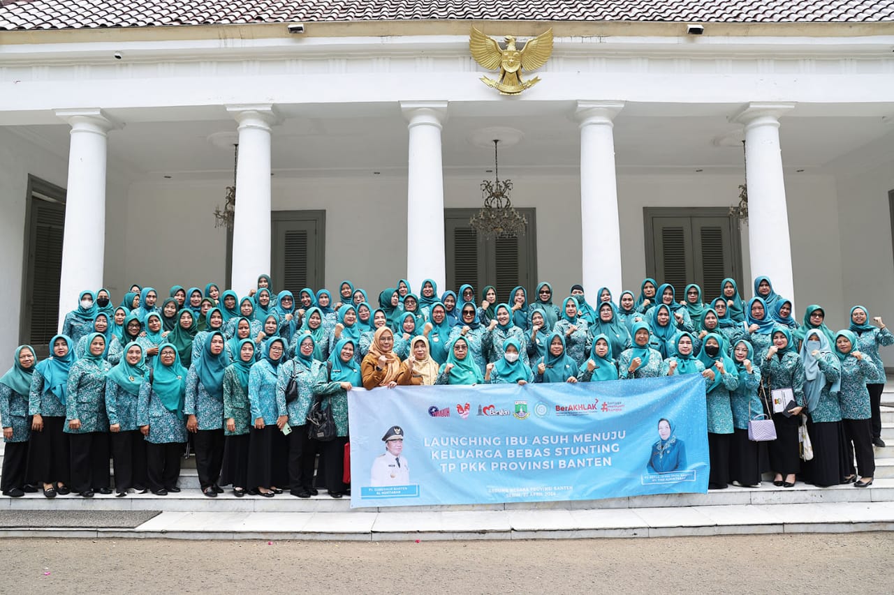 TP PKK Banten Gelar Rakor Administrasi e-dasawisma dan Launching Ibu Asuh Menuju Keluarga Bebas Stunting