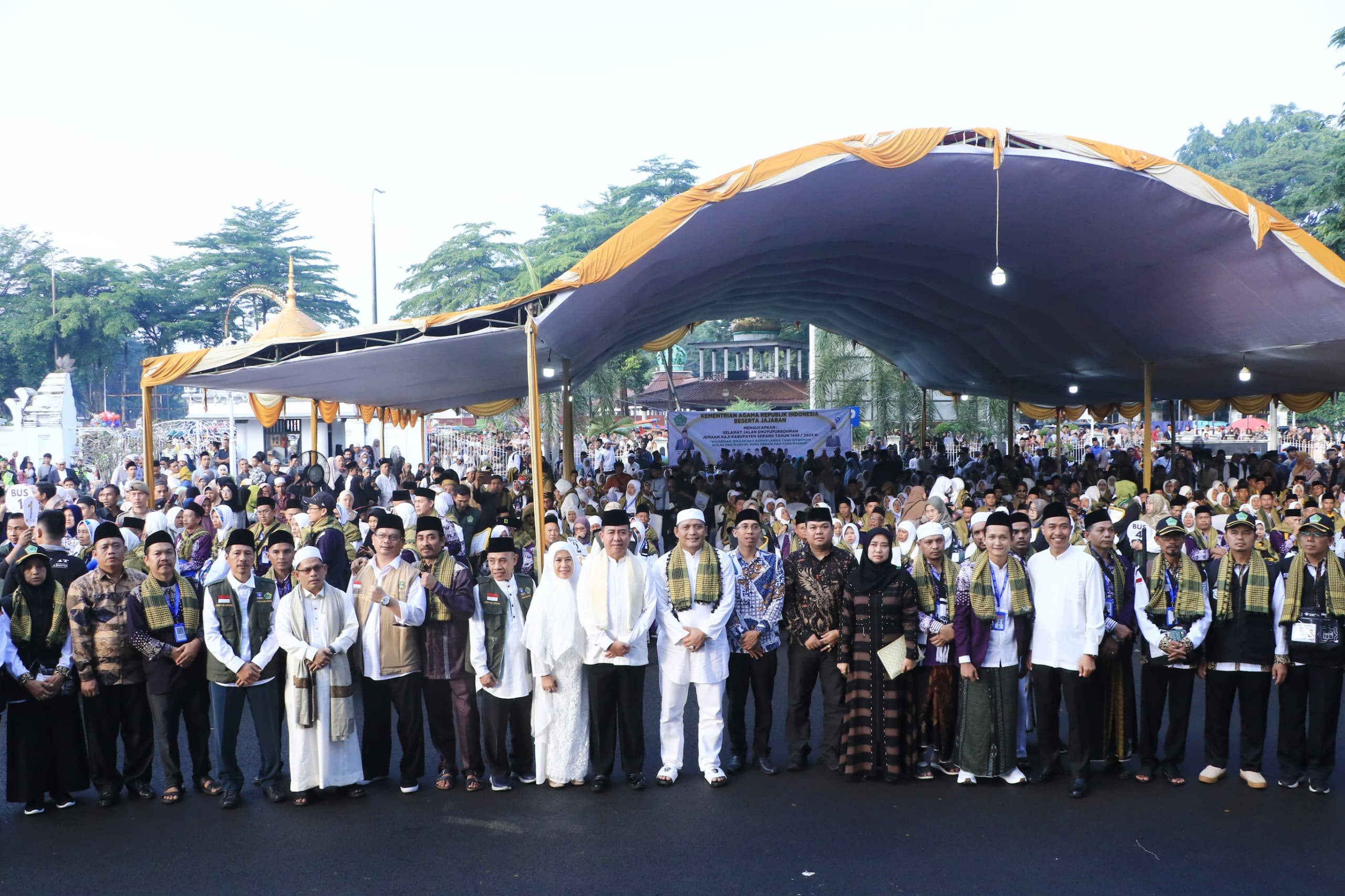 Pelepasan Jemaah Haji kloter satu Asal Kabupaten Serang.