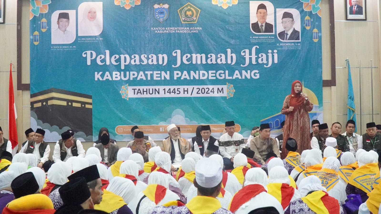 Pelepas jamaah calon haji Pandeglang.