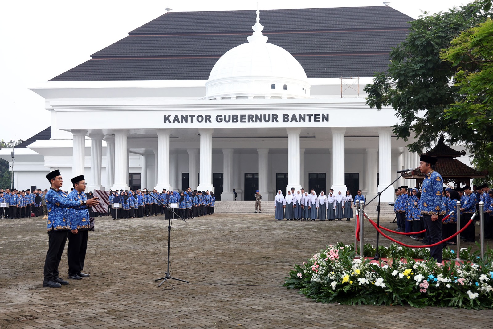 Upacara Hari Kebangkitan Nasional ke-116 di Lapangan Sekretariat Daerah (Setda) Provinsi Banten.