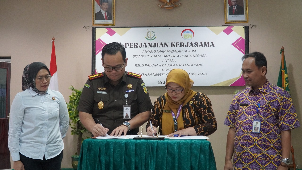 Kejari Kabupaten Tangerang MoU Dengan RSUD Pakuhaji, Begini Isinya