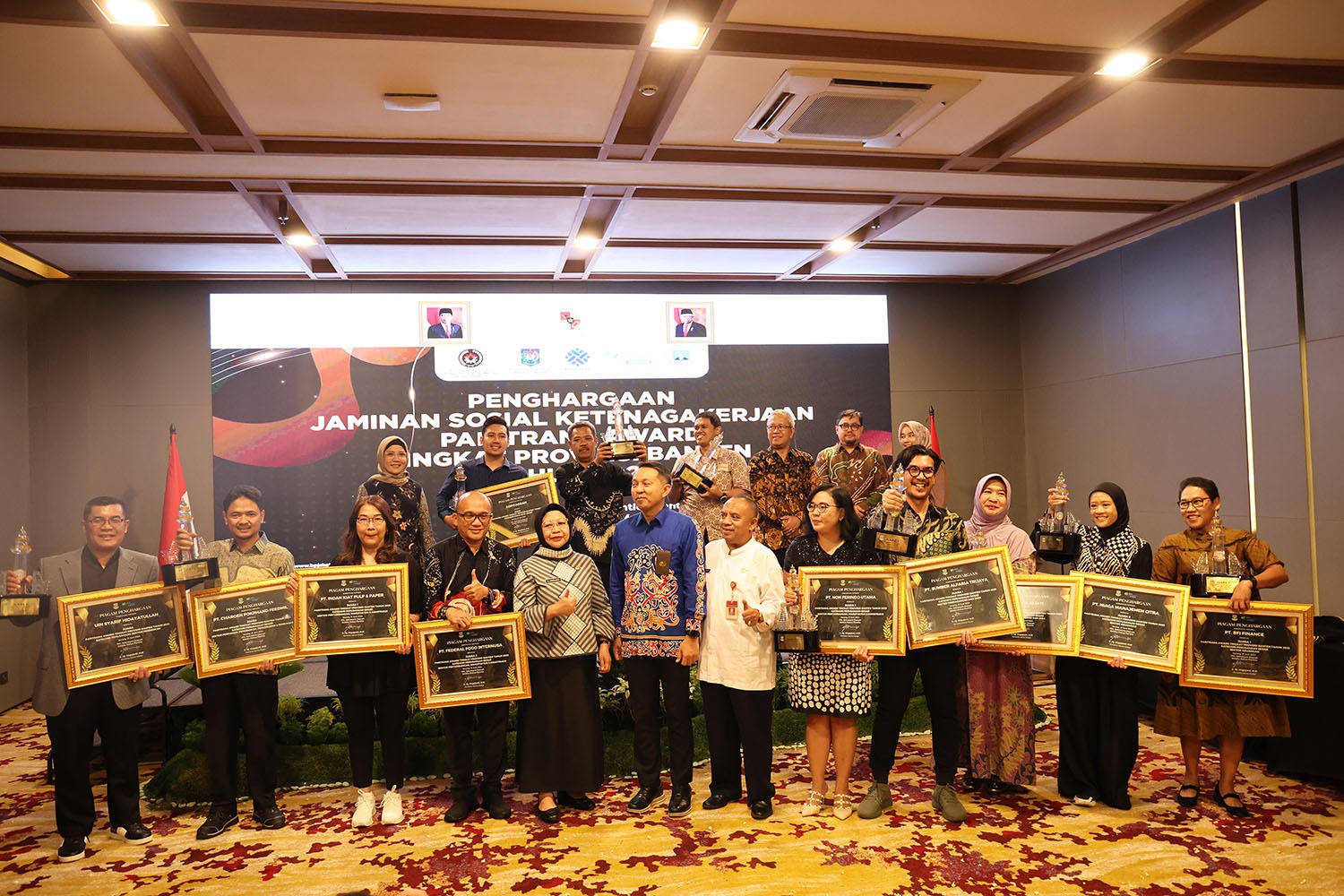 Penyerahan Penghargaan Paritrana Award 2024 Banten.