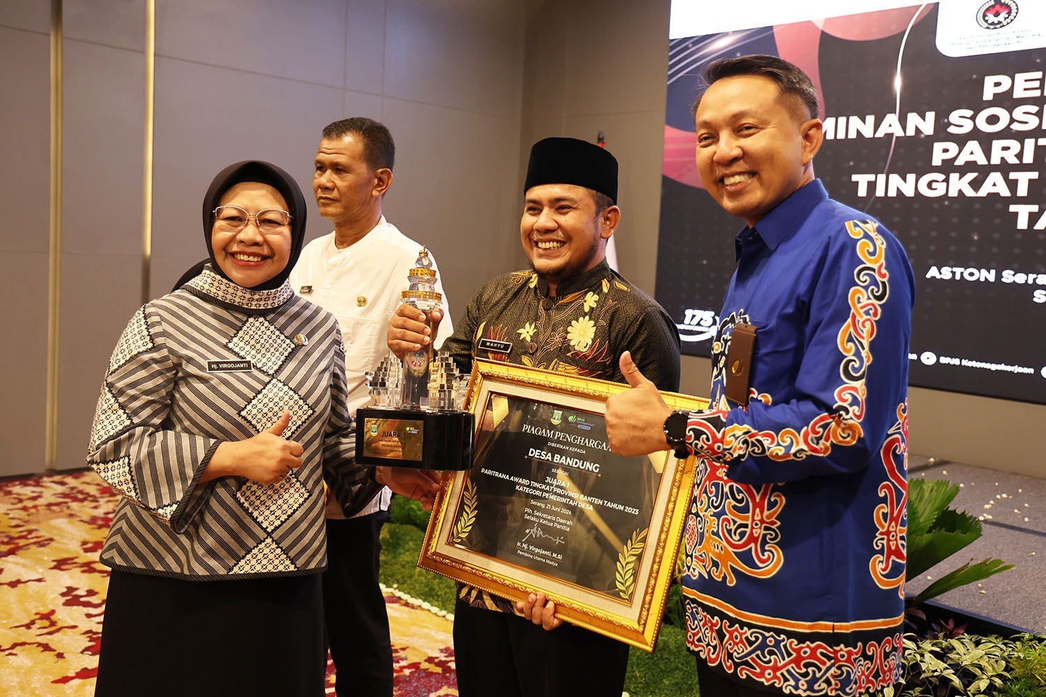 Penyerahan Penghargaan Paritrana Award 2024 Banten.