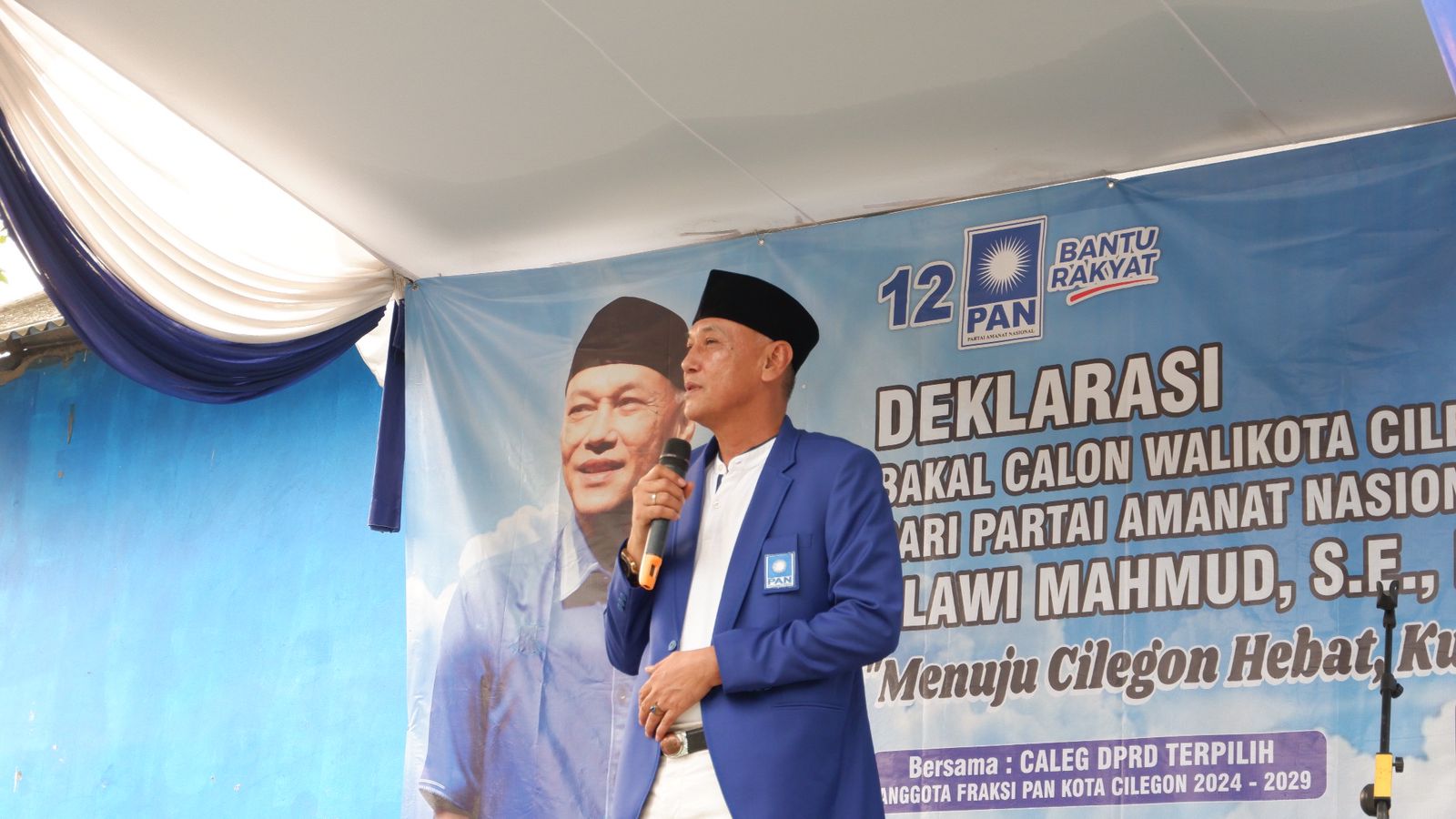 Bakal Calon Walikota Cilegon dari Partai Amanat Nasional (PAN), Alawi Mahmud.