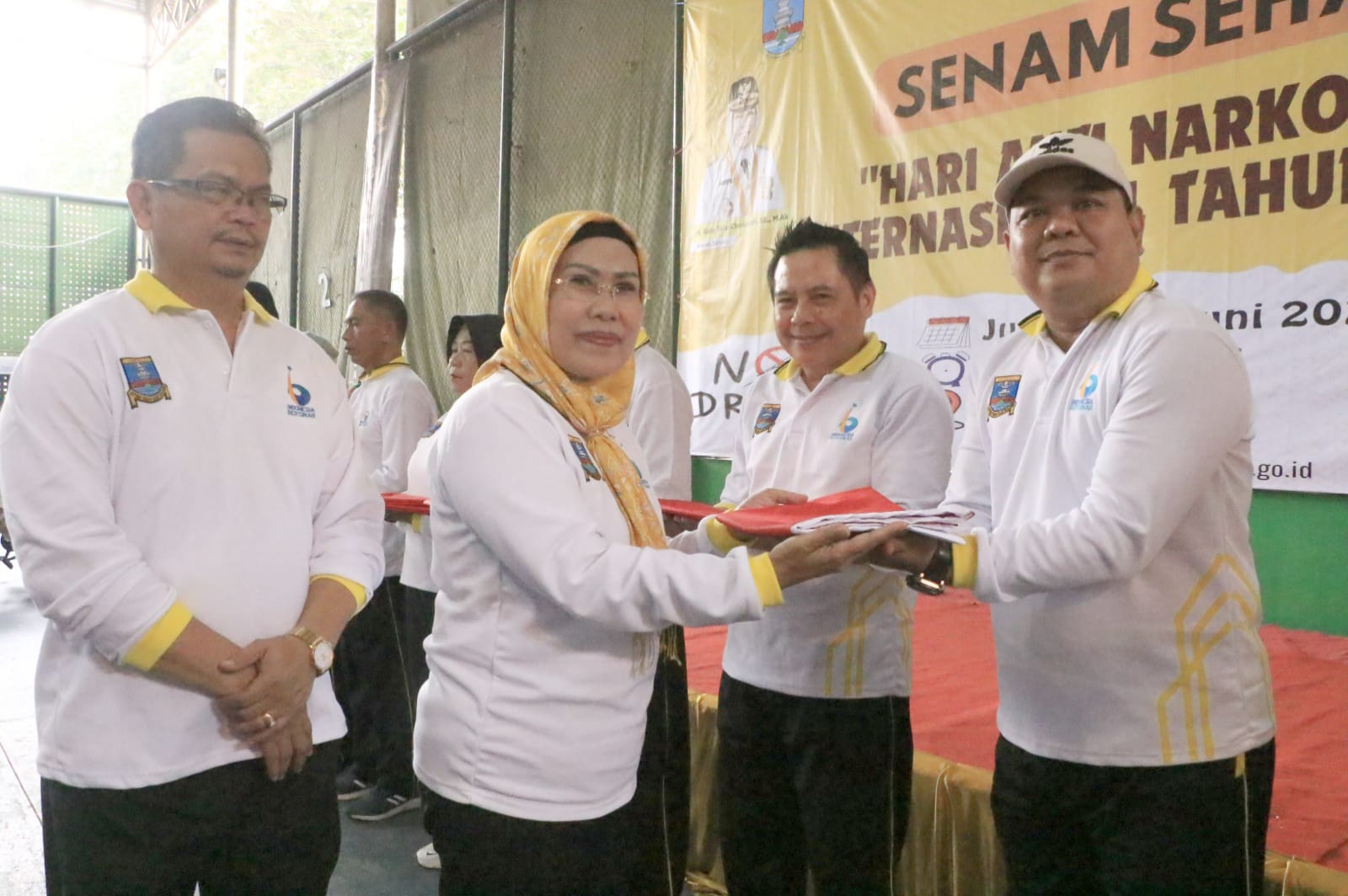 Bupati Tatu bersama jajarannya peringati hari anti narkotika internasional.