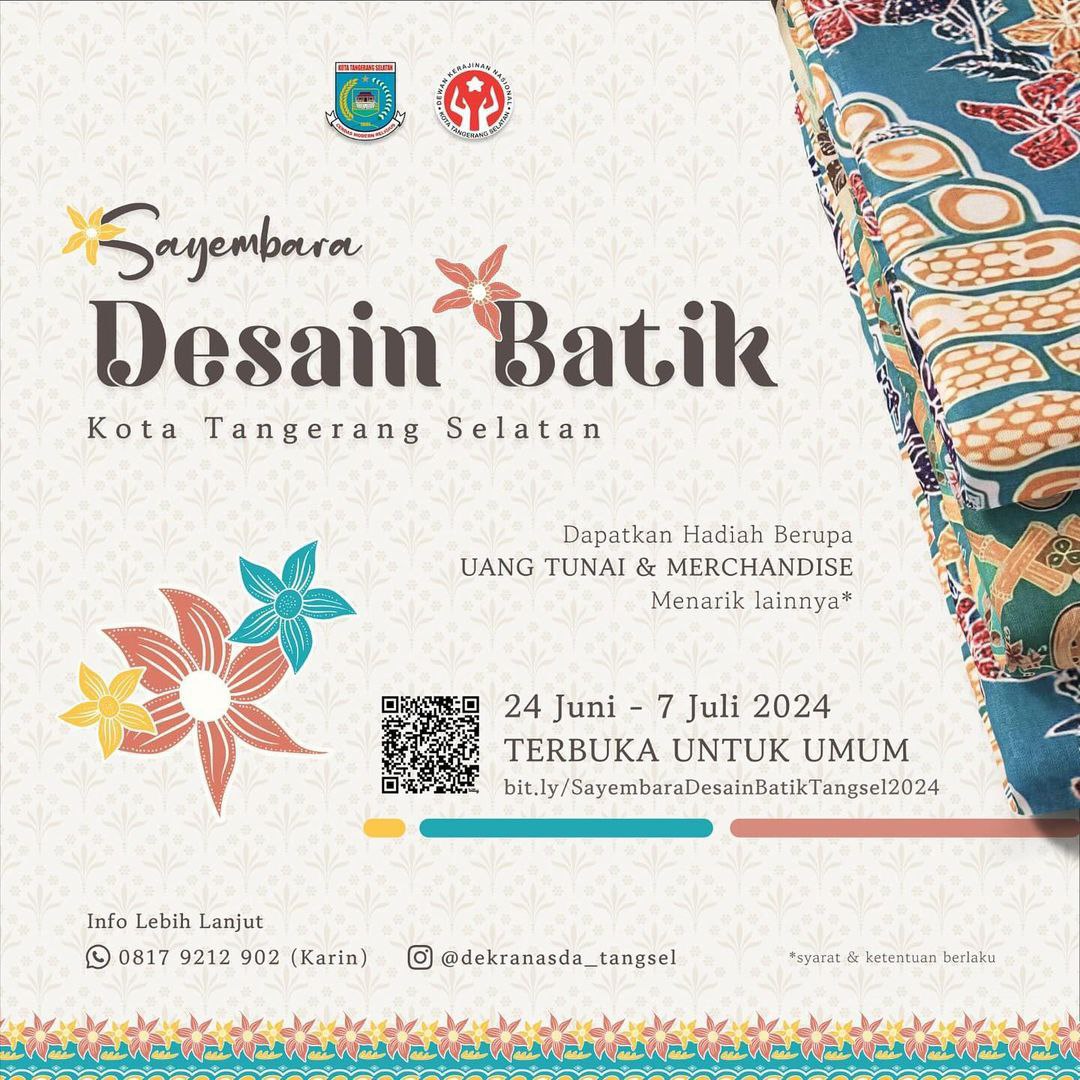 Info Sayembara Desain Batik Tangsel.