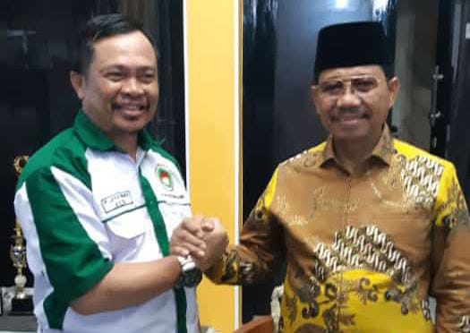 Ketua DPD APPSI Kota Tangerang M Jefri Binyamin bersama Sachrudin.