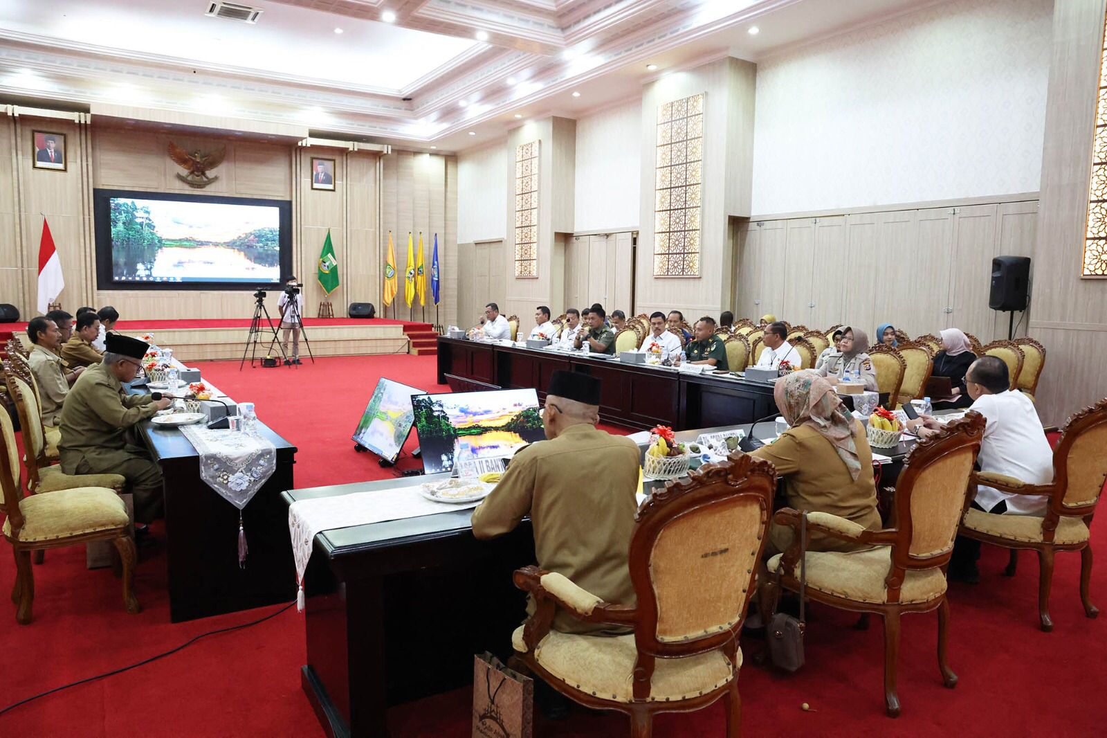 Rapat Pengendalian Inflasi di Pemprov Banten.