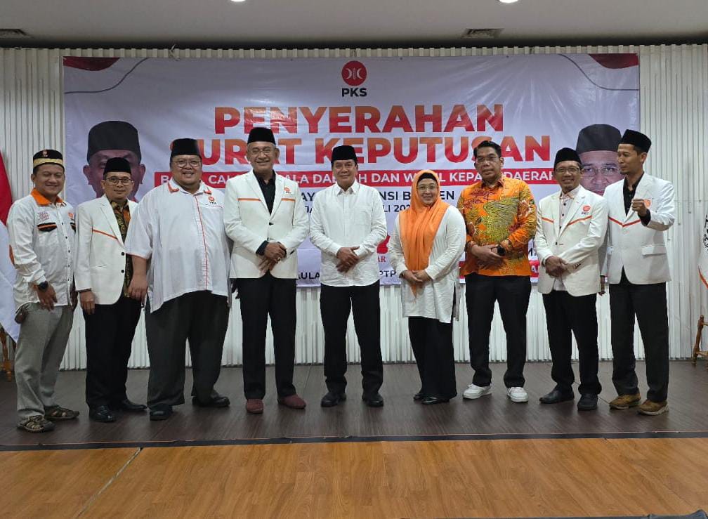 PKS Resmi Usung Pasangan Rudi Maesyal - Intan Nurul Hikmah di Pilkada Kabupaten Tangerang