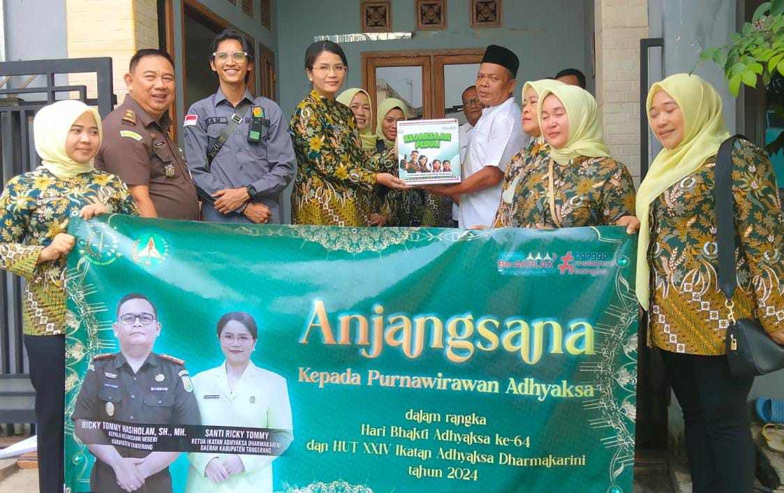 Kejaksaan Negeri Kabupaten Tangerang Gelar Baksos Anjangsana, Donor Darah dan Santunan