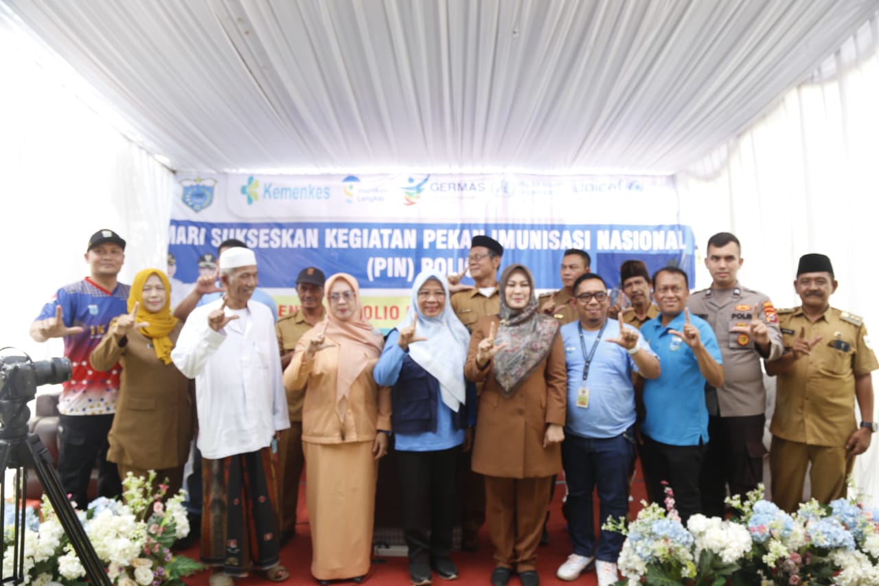 Kegiatan pekan imunisasi nasional (PIN) Polio di Kabupaten Pandeglang.