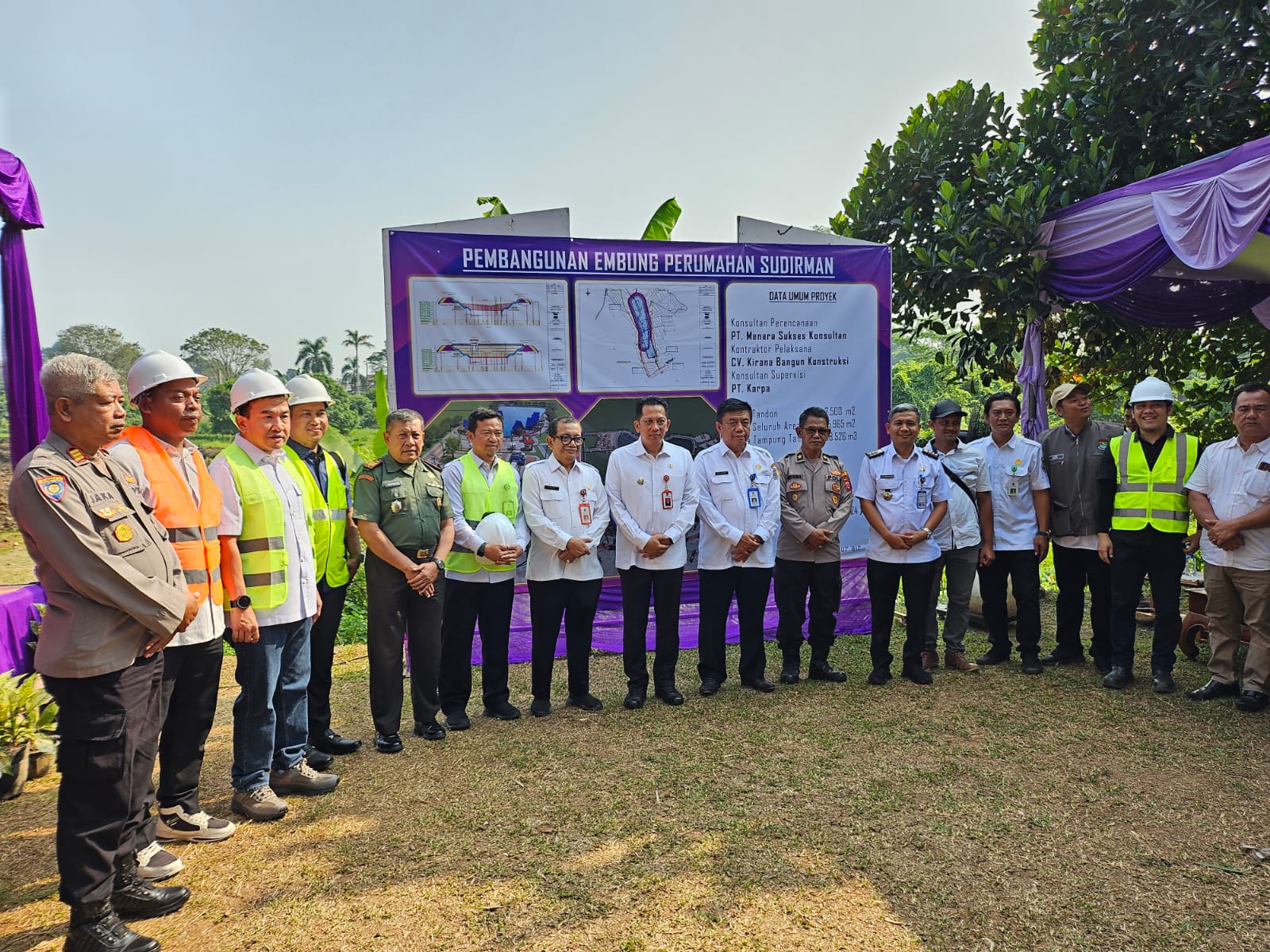 Ground Breaking Pembangunan Embung Perumahan Sudirman Tigaraksa.