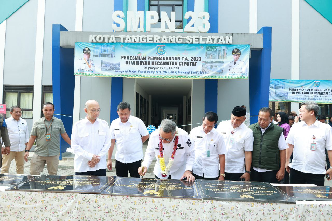 Peresmian Gedung Baru di SMP 23 Ciputat Tangsel.