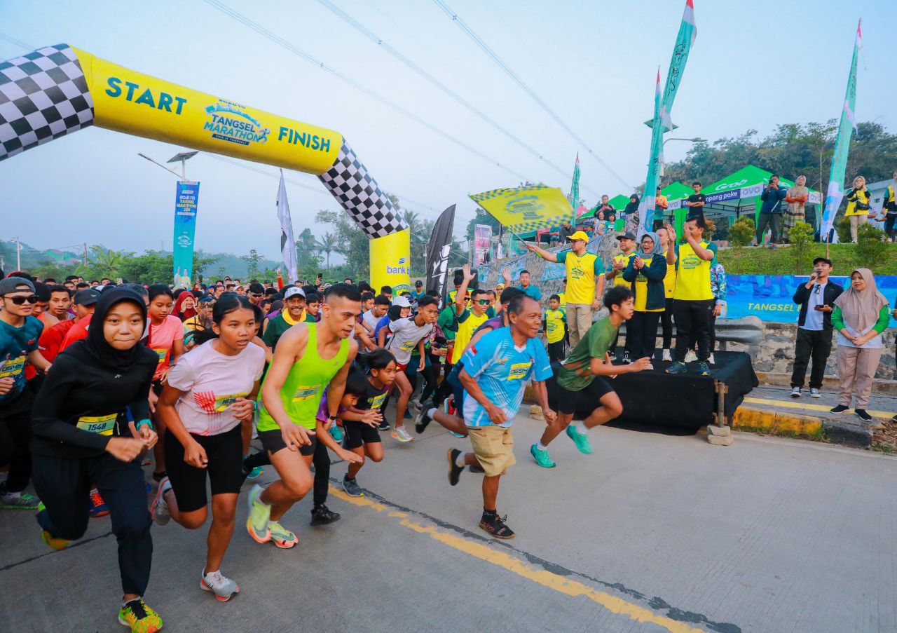 Road to Tangsel Marathon di Kecamatan Setu.