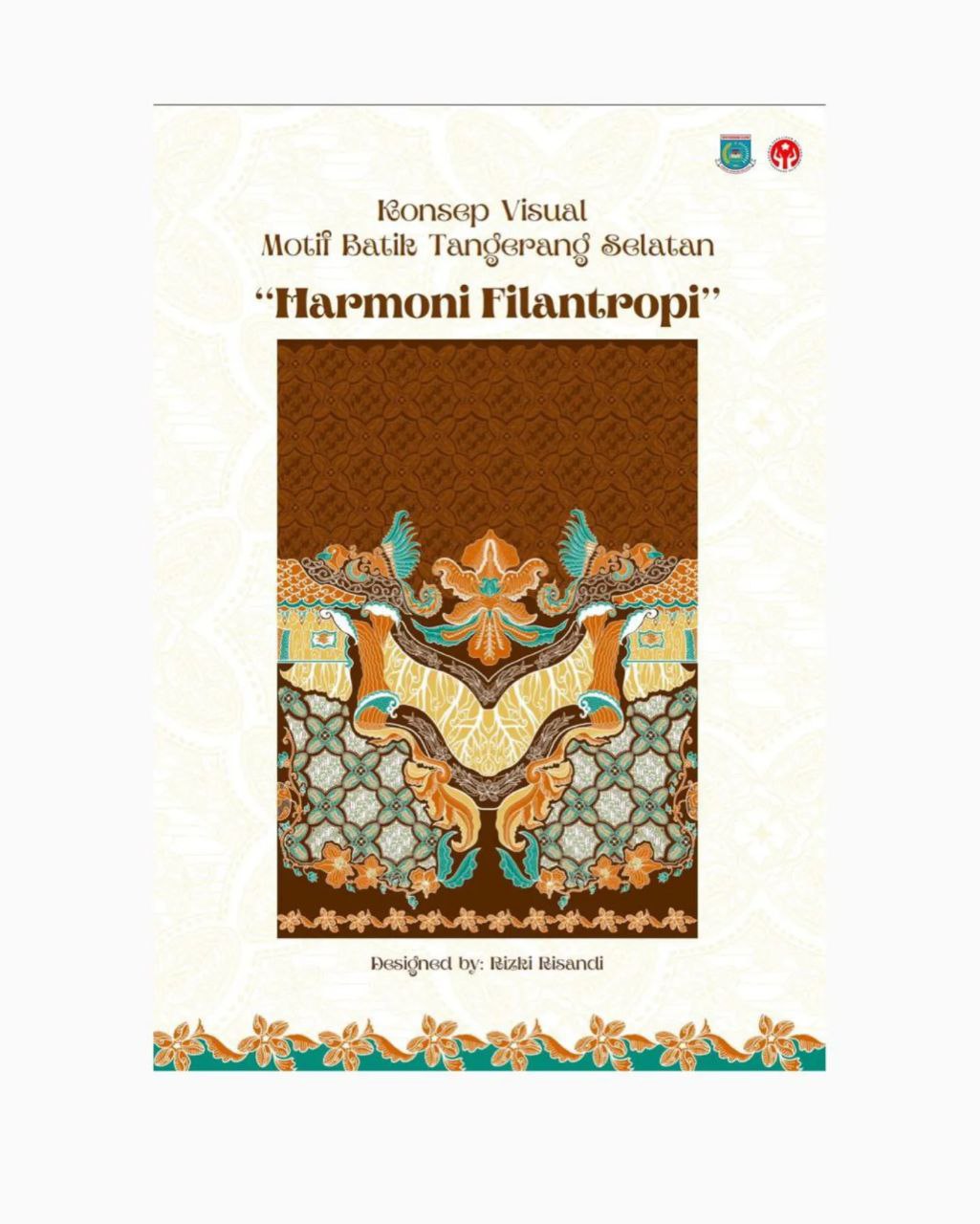 Desain Batik Harmoni Filantropi Karya Rizki Risandi.