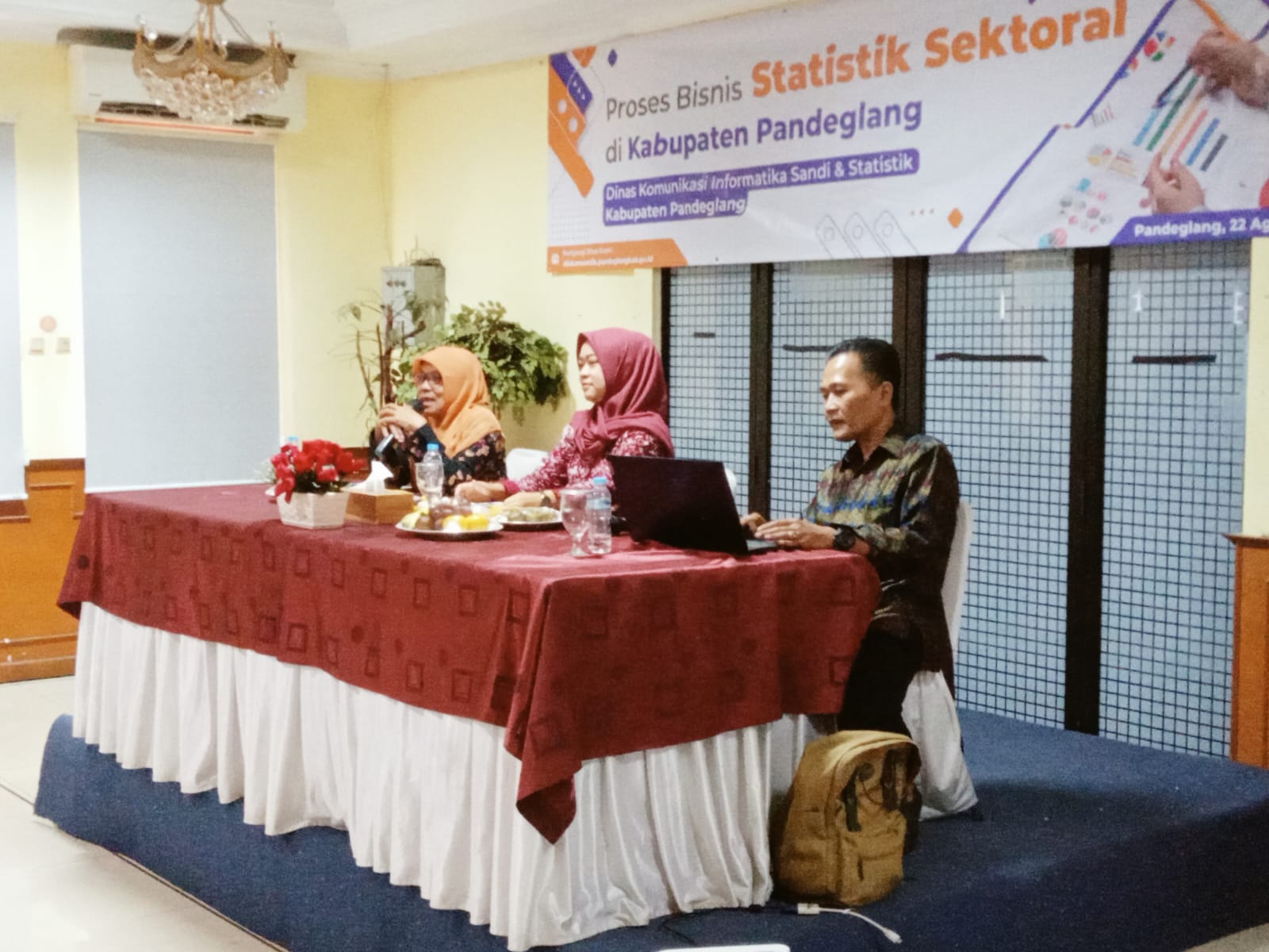 Kegiatan pelatihan proses bisnis statistik sektoral.