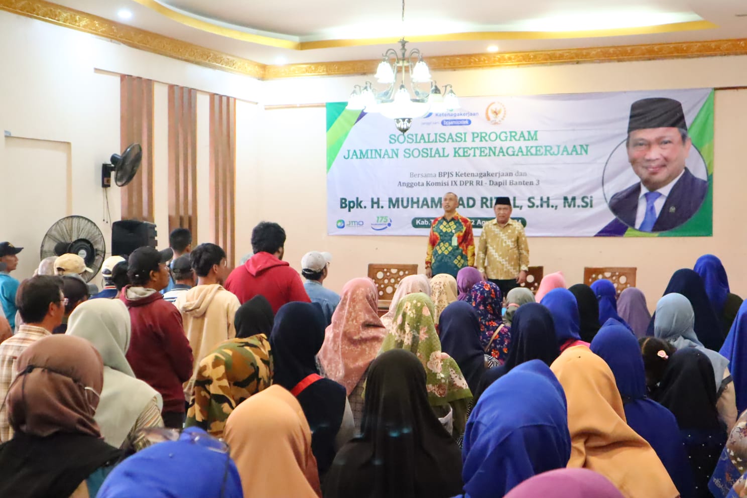 Muhammad Rizal DPR Kegiatan sosialisasi program jaminan sosial.