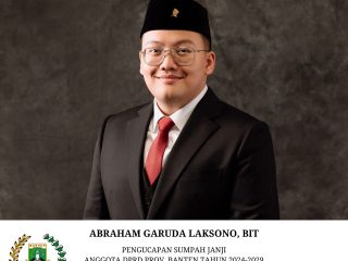 Abraham Garuda Laksono Dilantik Jadi Anggota DPRD Banten Termuda Periode 2024 - 2029