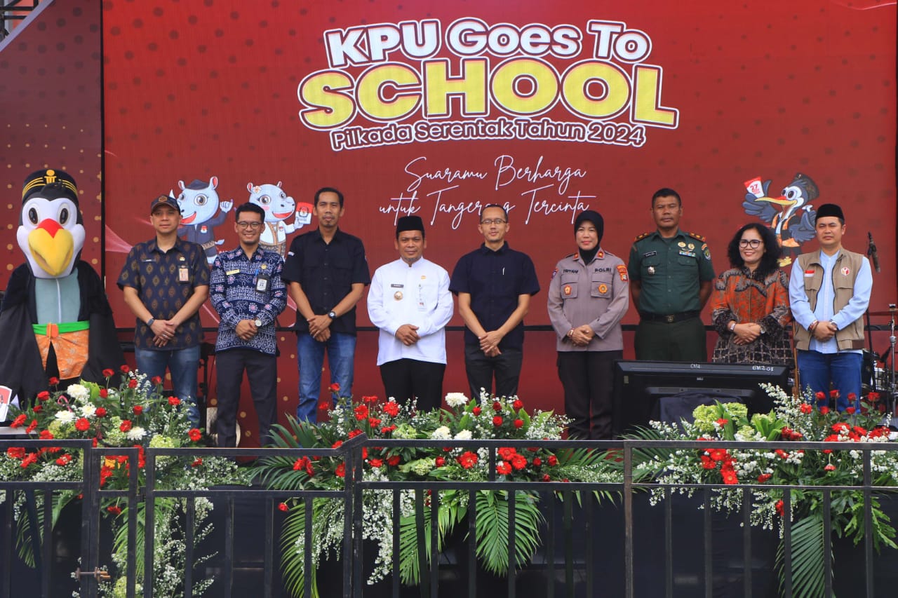 KPU Kota Tangerang Goes To School di SMA Yadika 3 Karang Tengah.