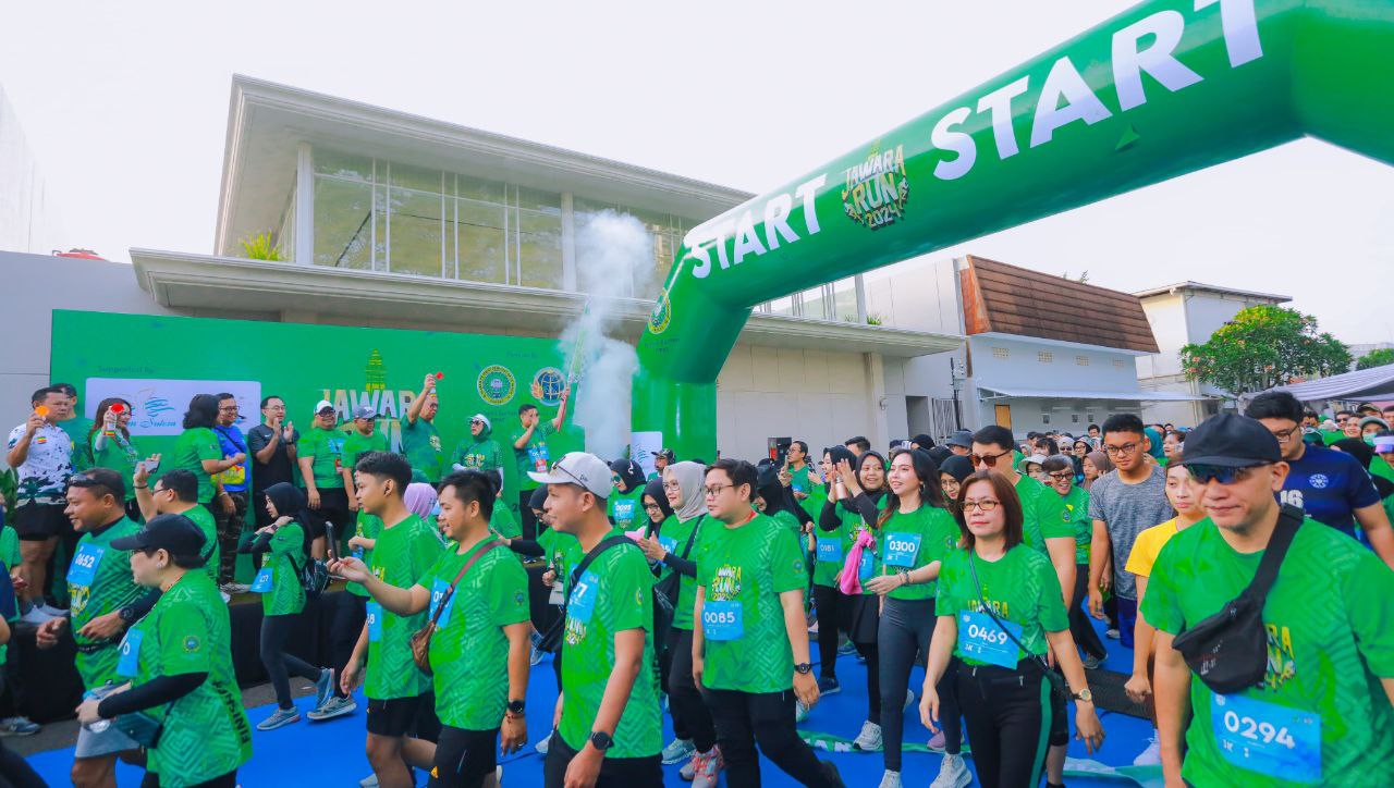 Peserta Jawara Run di Alam Sutera Tangsel.