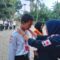 Sekretaris Palang Merah Indonesia (PMI) Kabupaten Pandeglang Ika Rostika saat mendiklat relawan Forpis.