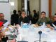 Kepala Diskominfosatik Kabupaten Serang, Haerofiatna bersama jajarannya.