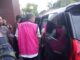 2 Tersangka AH dan M saat di bawa kejaksaan negeri kabupaten Tangerang.
