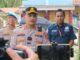 Kapolresta Tangerang, Kombes Pol. Baktiar Joko Mujiono saat di lokasi unjuk rasa di Kronjo.