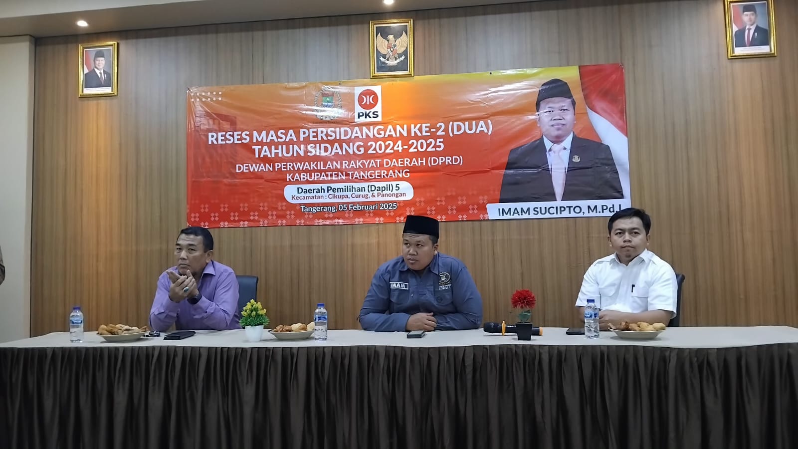 Reses Dewan Imam Sucipto di Sukabakti Curug.