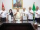 Pj Gubernur Banten bersama pejabat jajaran kanwil Imigrasi dan Pemasyarakatan Banten.