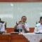 Kepala DPUPR Kabupaten Serang, Yadi Priyadi Rochdian, Kabid Tata Ruang Muhammad Furqon saat membahas RTRW.