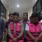 Kasi Pidsus Muhammad Arsyad bersama jaksa lainnya saat membawa tersangka AI dan HK.