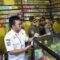 Satpol PP saat menggelar razia miras di depot Jamu.