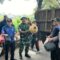 Camat Cucu bersama forkopimcam Tigaraksa saat patroli kebersihan.