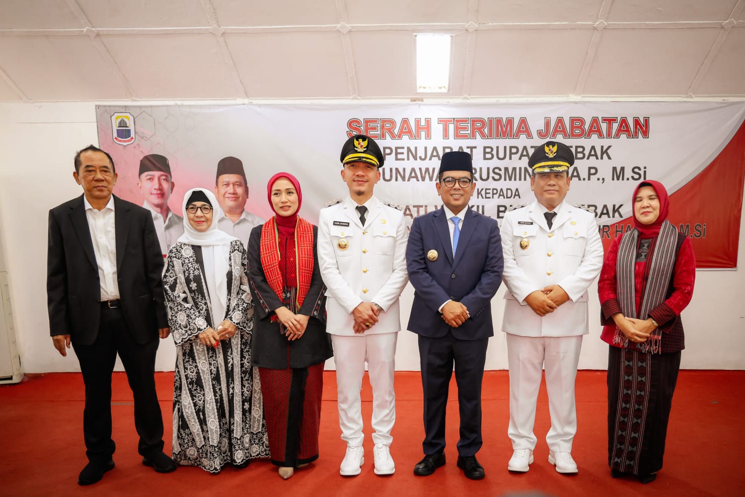 Gubernur Andra Soni Bersama Bupati Hasbi, Wabup Amir Hamzah.