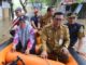 Maryono Hasan bersama jajarannya saat meninjau Lokasi Banjir.