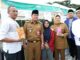 Bupati Maesyal dan Wabup Intan bersama saat acara pembukaan gema Ramadhan di Masjid Agung Al Amjad.