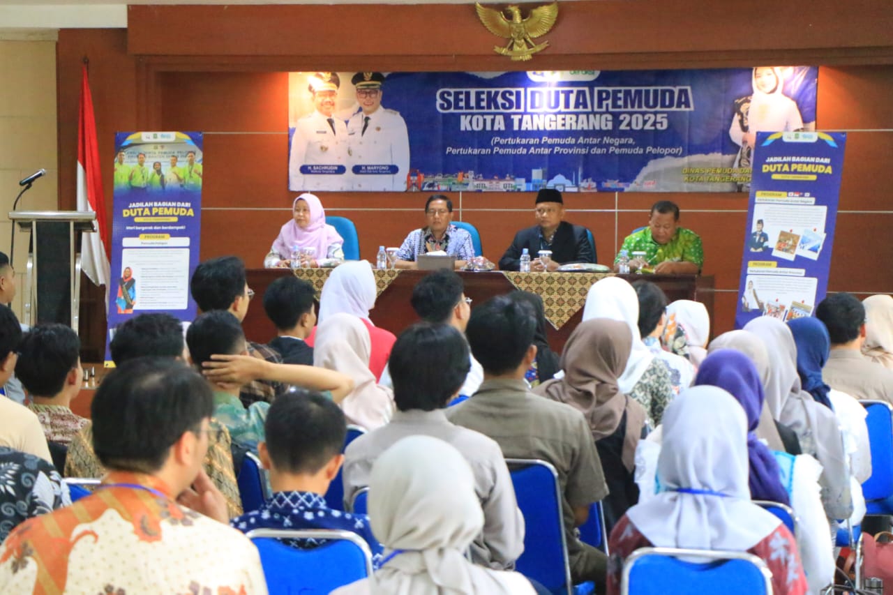 Kegiatan seleksi duta pemuda kota Tangerang.