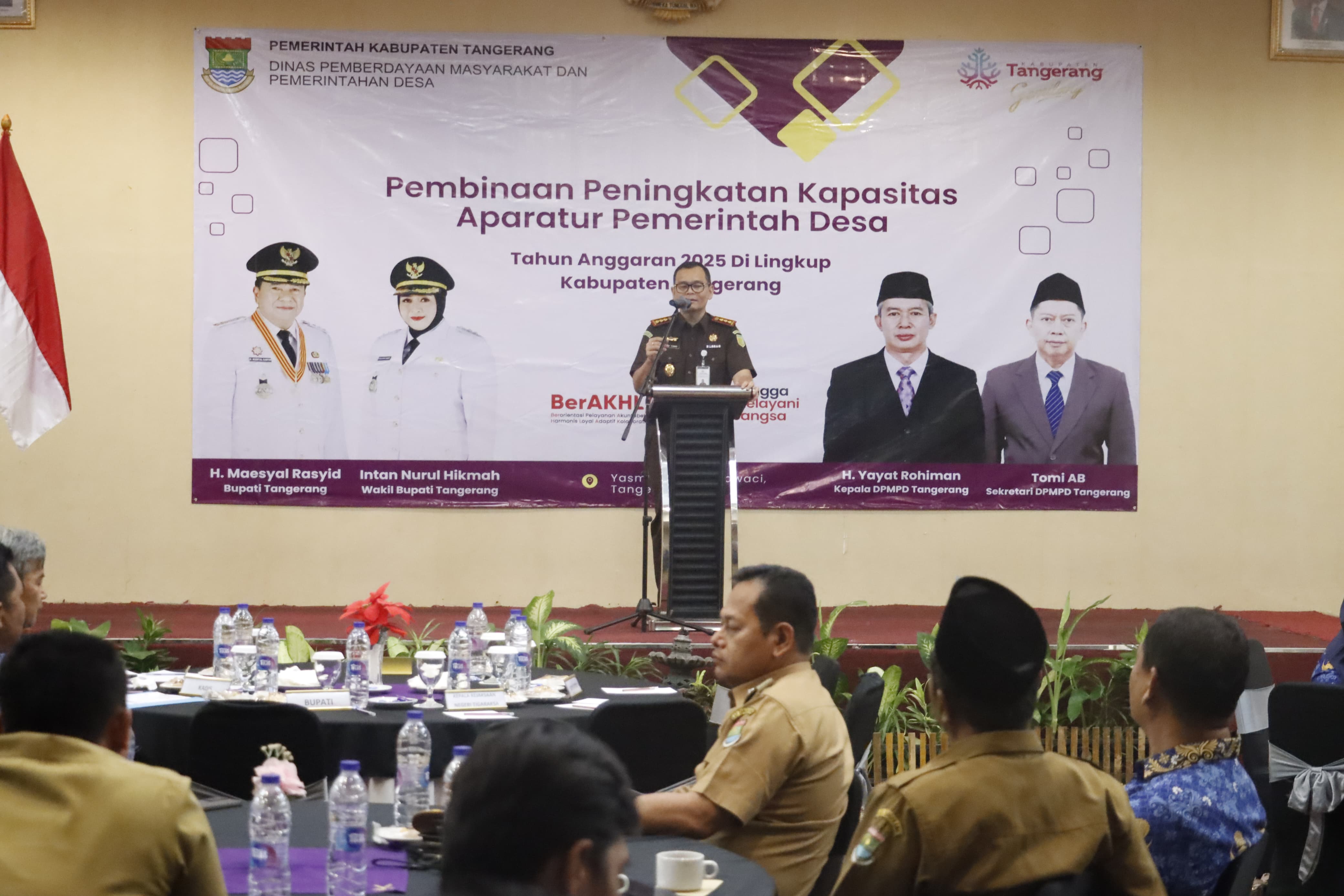 Kajari Ricky Tommy Hasiholan Sosialisasikan Pencegahan Korupsi Dihadapan Para Kepala Desa Tangerang