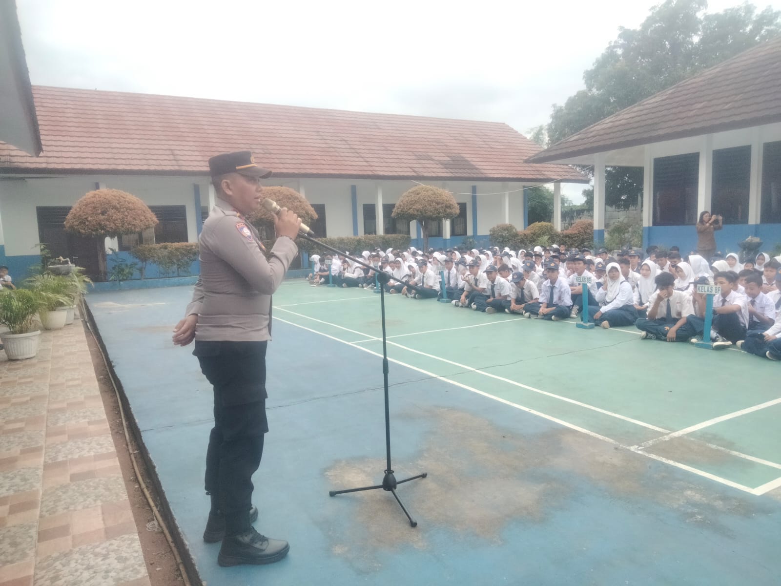 Sosialisasi Program Cetar di SMPN 01.