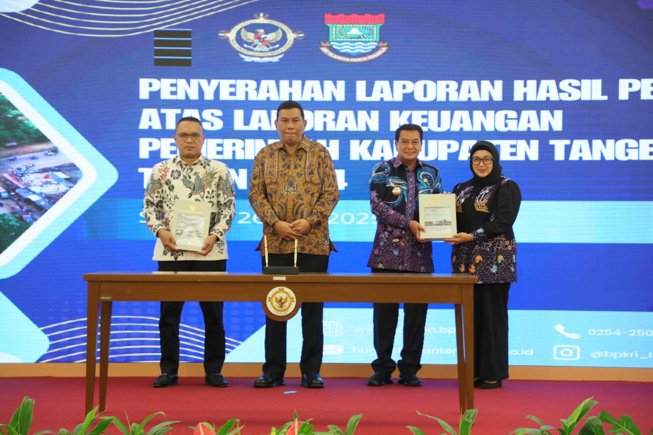 Pemkab Tangerang meraih predikat Wajar Tanpa Pengecualian (WTP) dari BPK RI Perwakilan Banten.