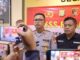 Kapolsek Pinang, Iptu Adityo Wijanarko saat menyampaikan penangkapan pelaku pengedar narkotika sabu.