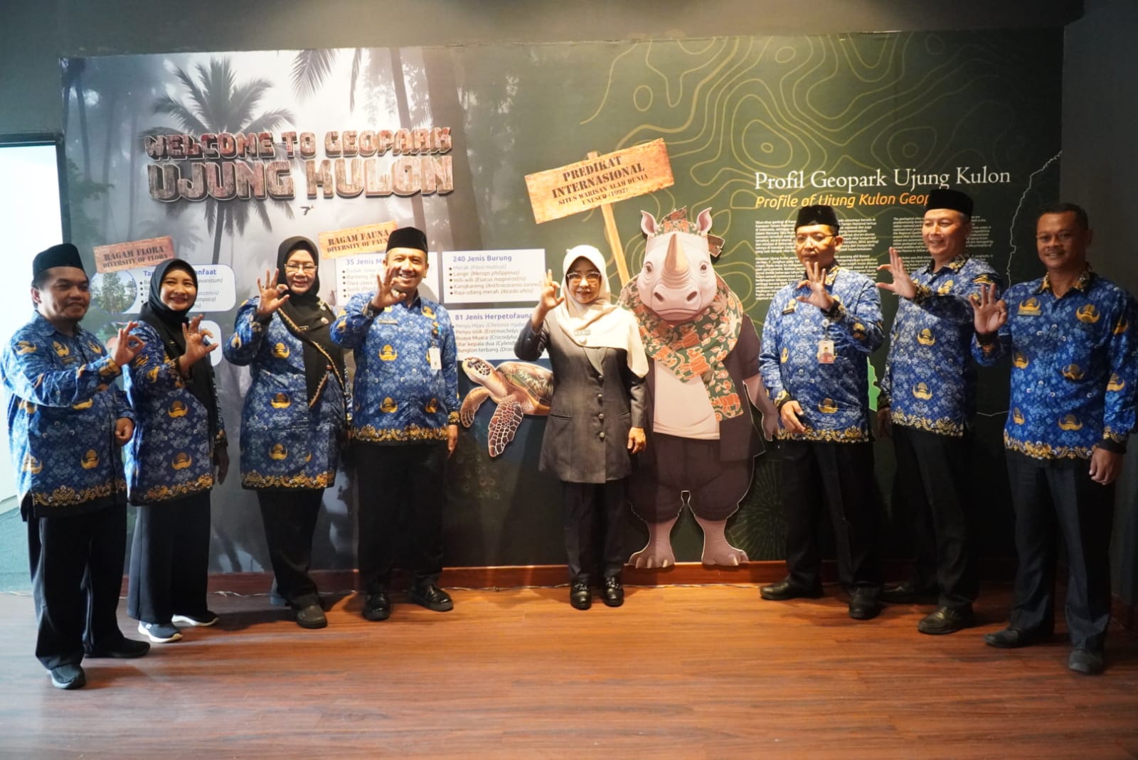 Bupati Pandeglang Dewi Setiani saat di PIG Geopark Ujung Kulon di Bale Budaya