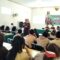 Jaksa Kabupaten Tangerang saat menyampaikan materi edukasi hukum ke pelajar di SMPN 1 Cisoka.