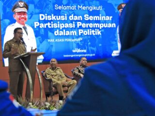 Maryono saat menyampaikan sambutannya.
