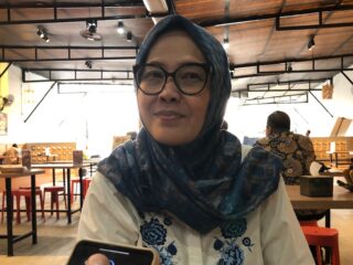 Ketua Forum UMKM Kota Tangerang terpilih Hj.Dewi Djaelani.