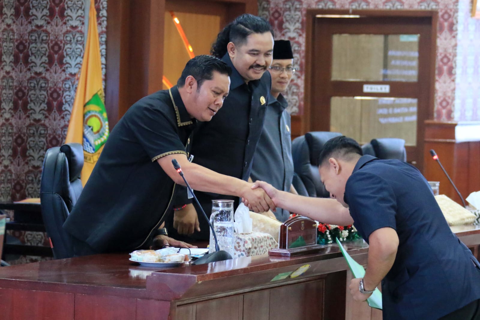 Maryono bersama pimpinan DPRD kota Tangerang.