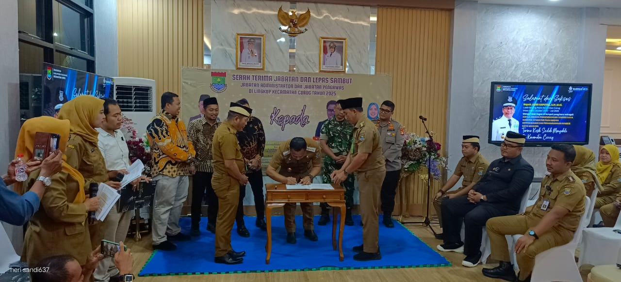 Kegiatan Sertijab Kecamatan Curug.